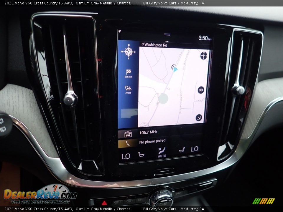 Navigation of 2021 Volvo V60 Cross Country T5 AWD Photo #14