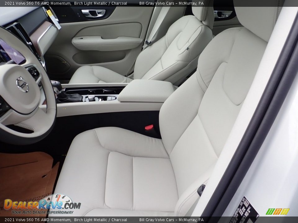 Front Seat of 2021 Volvo S60 T6 AWD Momentum Photo #8