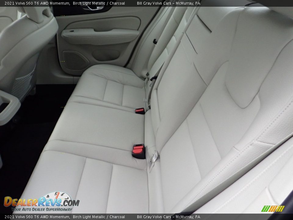 Rear Seat of 2021 Volvo S60 T6 AWD Momentum Photo #9