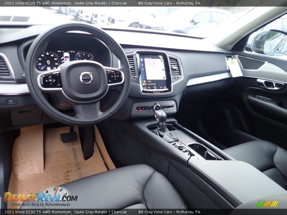 Charcoal Interior - 2021 Volvo XC90 T5 AWD Momentum Photo #10