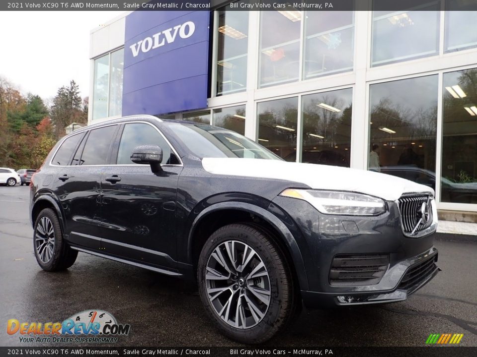 Front 3/4 View of 2021 Volvo XC90 T6 AWD Momentum Photo #1