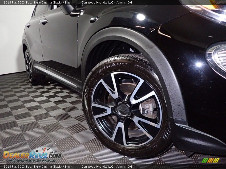 2018 Fiat 500X Pop Nero Cinema (Black) / Black Photo #3