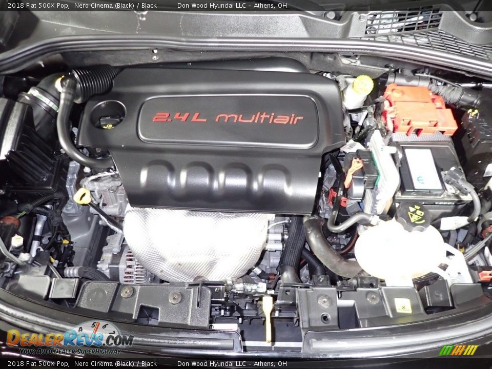 2018 Fiat 500X Pop Nero Cinema (Black) / Black Photo #6