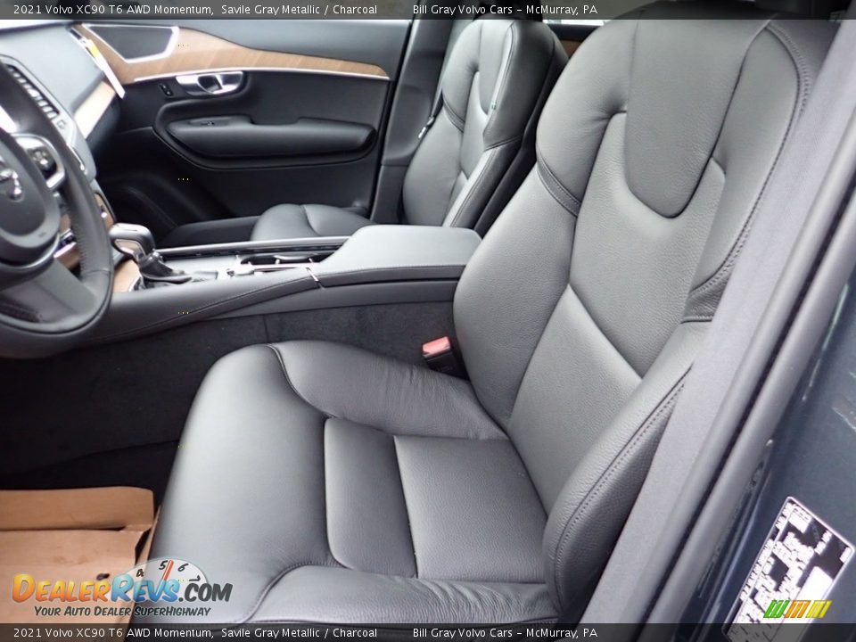 Front Seat of 2021 Volvo XC90 T6 AWD Momentum Photo #7