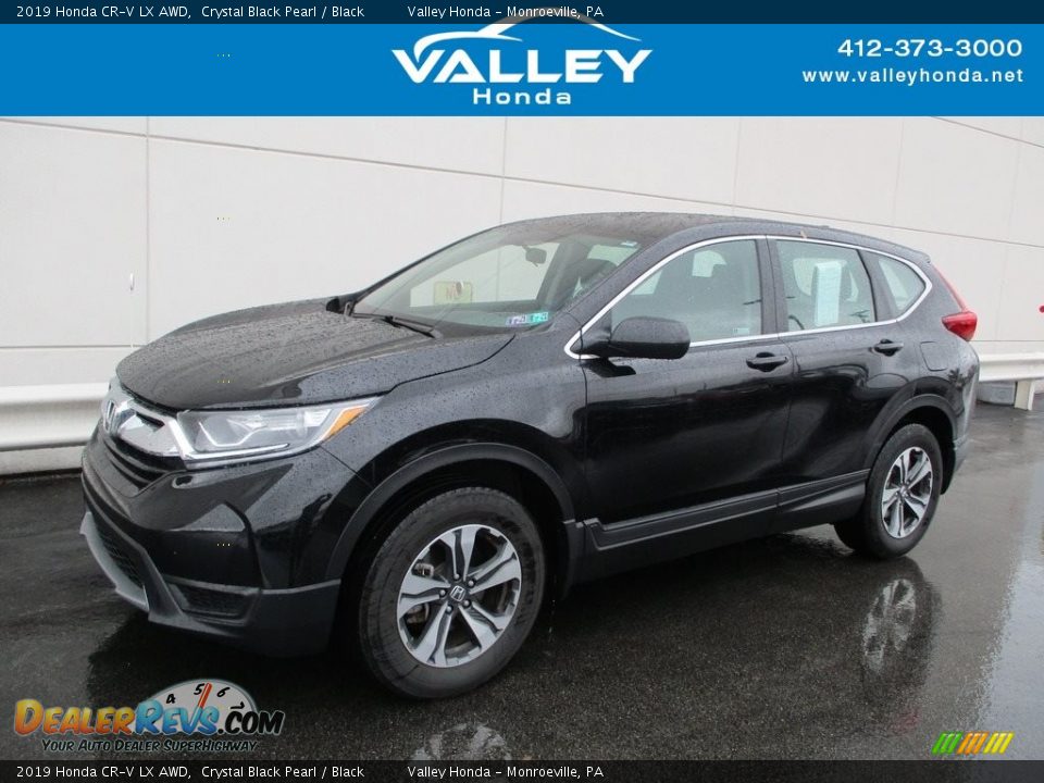 2019 Honda CR-V LX AWD Crystal Black Pearl / Black Photo #1