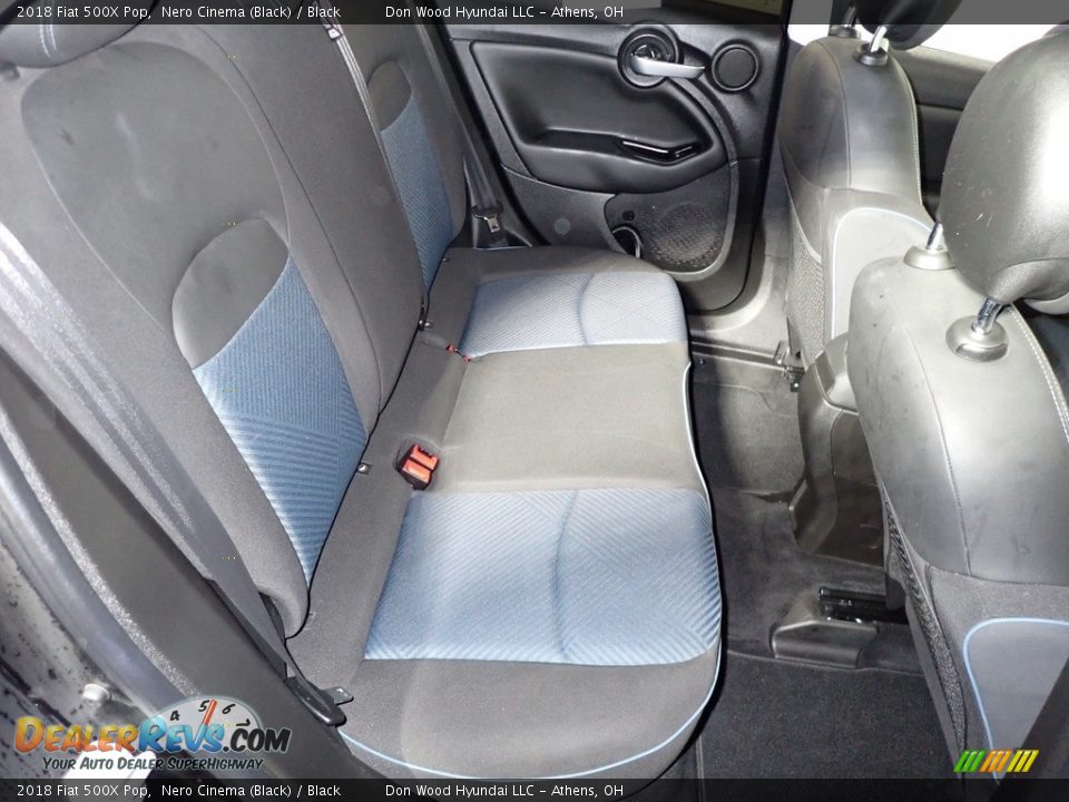 2018 Fiat 500X Pop Nero Cinema (Black) / Black Photo #24