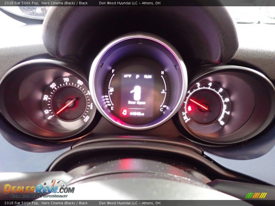 2018 Fiat 500X Pop Nero Cinema (Black) / Black Photo #28