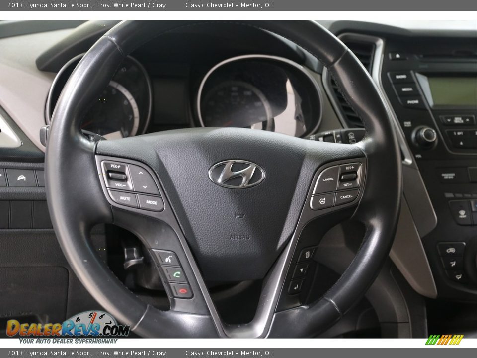 2013 Hyundai Santa Fe Sport Frost White Pearl / Gray Photo #6