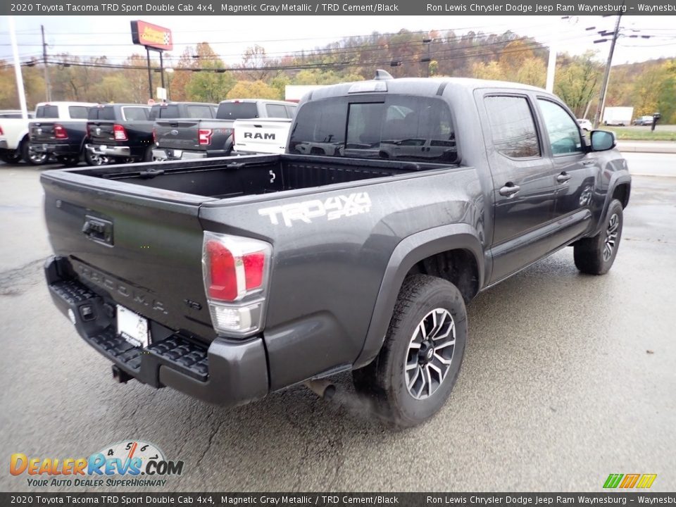 2020 Toyota Tacoma TRD Sport Double Cab 4x4 Magnetic Gray Metallic / TRD Cement/Black Photo #6