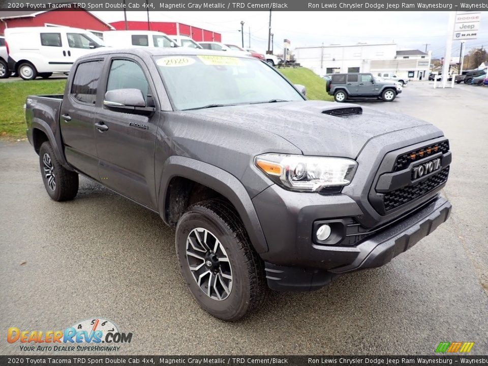 2020 Toyota Tacoma TRD Sport Double Cab 4x4 Magnetic Gray Metallic / TRD Cement/Black Photo #8