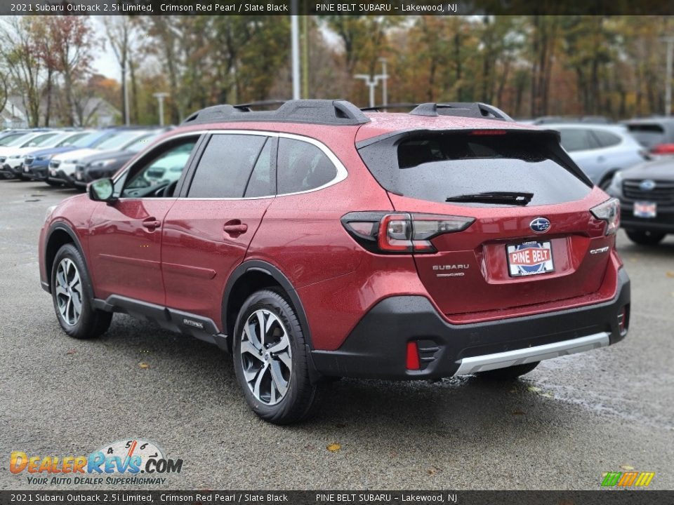 2021 Subaru Outback 2.5i Limited Crimson Red Pearl / Slate Black Photo #6