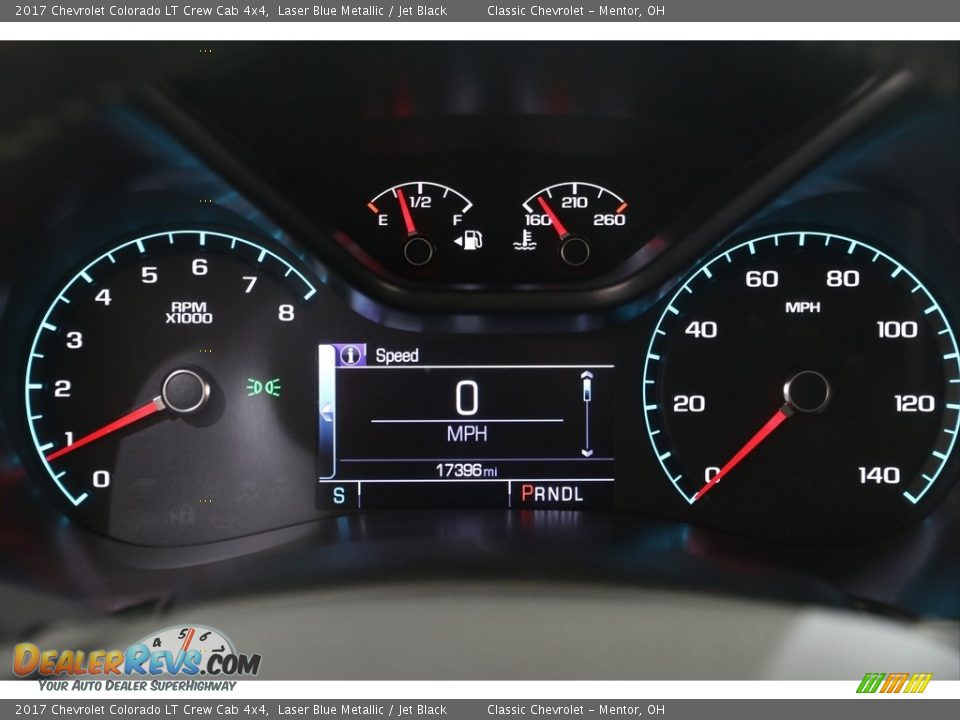 2017 Chevrolet Colorado LT Crew Cab 4x4 Laser Blue Metallic / Jet Black Photo #8