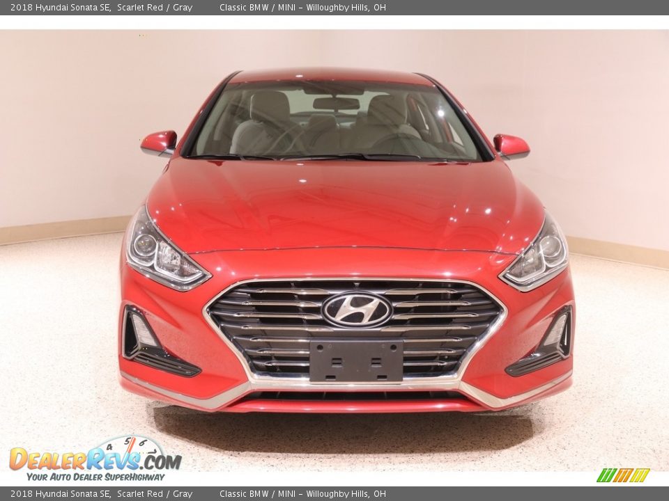 2018 Hyundai Sonata SE Scarlet Red / Gray Photo #2