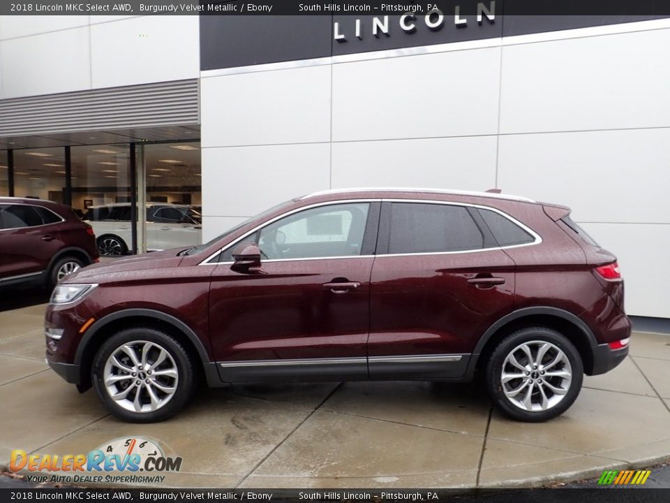 Burgundy Velvet Metallic 2018 Lincoln MKC Select AWD Photo #2