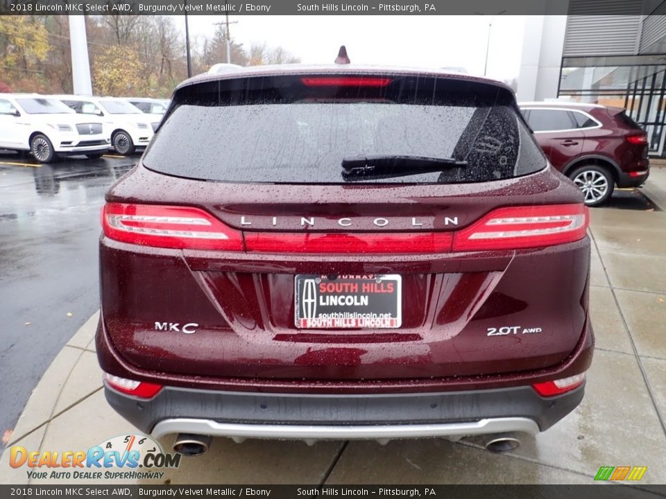 2018 Lincoln MKC Select AWD Burgundy Velvet Metallic / Ebony Photo #4