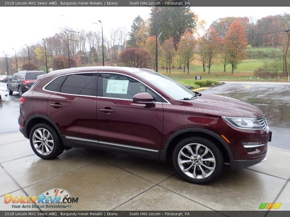 Burgundy Velvet Metallic 2018 Lincoln MKC Select AWD Photo #7