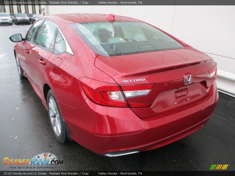 2018 Honda Accord LX Sedan Radiant Red Metallic / Gray Photo #3