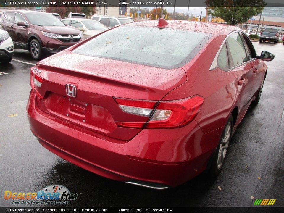 2018 Honda Accord LX Sedan Radiant Red Metallic / Gray Photo #5