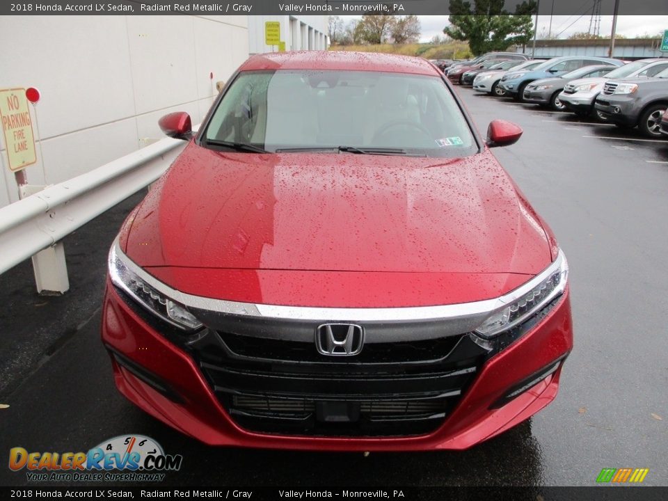 2018 Honda Accord LX Sedan Radiant Red Metallic / Gray Photo #8