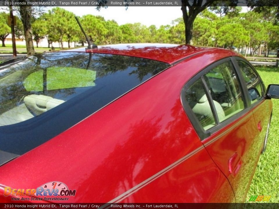 2010 Honda Insight Hybrid EX Tango Red Pearl / Gray Photo #25