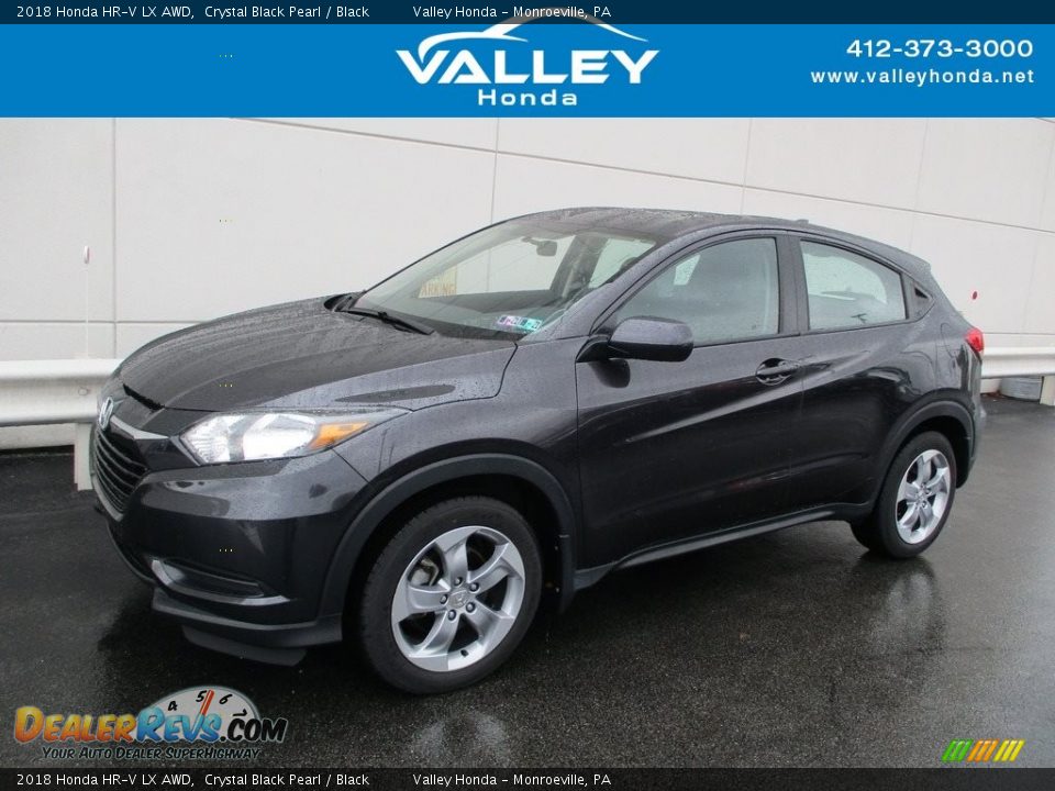 2018 Honda HR-V LX AWD Crystal Black Pearl / Black Photo #1