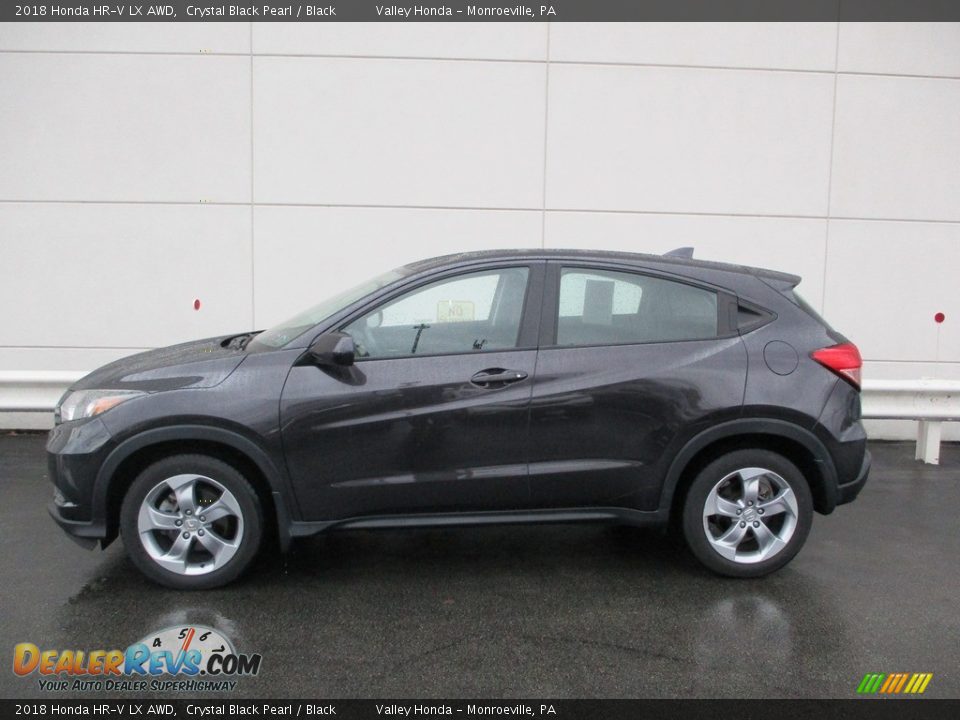 2018 Honda HR-V LX AWD Crystal Black Pearl / Black Photo #2