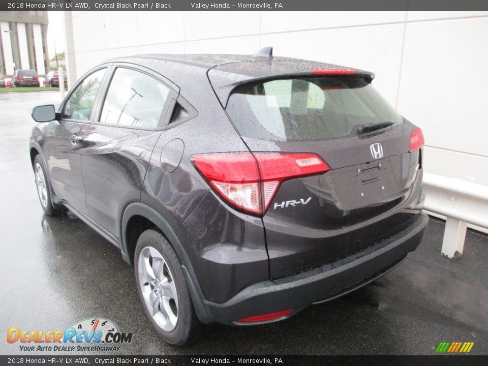 2018 Honda HR-V LX AWD Crystal Black Pearl / Black Photo #3