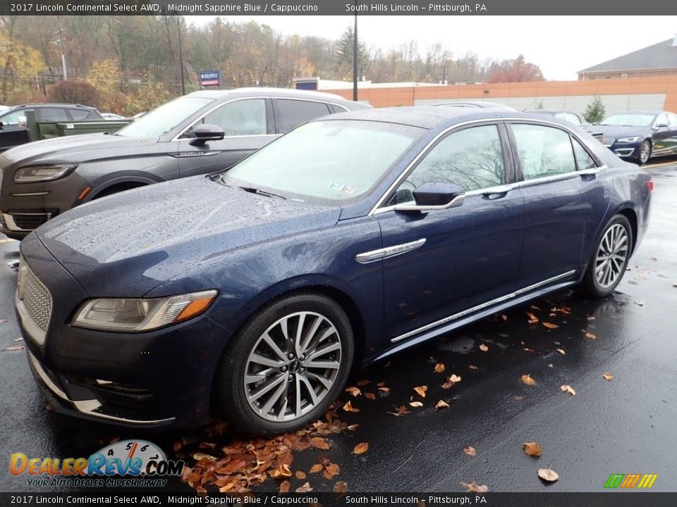 2017 Lincoln Continental Select AWD Midnight Sapphire Blue / Cappuccino Photo #1