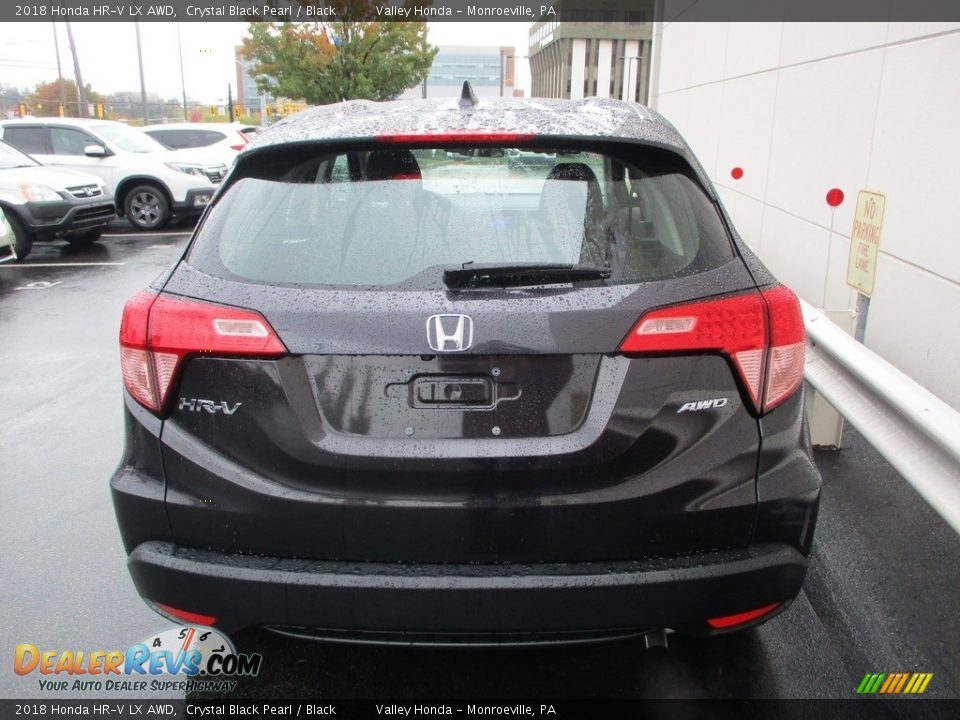 2018 Honda HR-V LX AWD Crystal Black Pearl / Black Photo #4