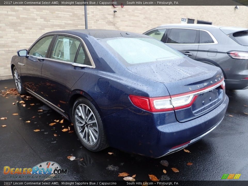 2017 Lincoln Continental Select AWD Midnight Sapphire Blue / Cappuccino Photo #2