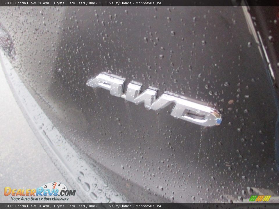 2018 Honda HR-V LX AWD Crystal Black Pearl / Black Photo #5