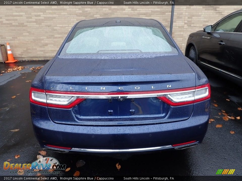 2017 Lincoln Continental Select AWD Midnight Sapphire Blue / Cappuccino Photo #3