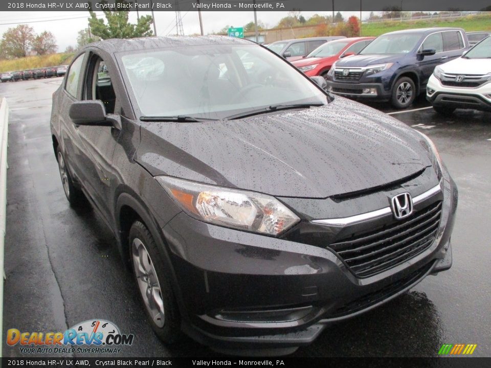 2018 Honda HR-V LX AWD Crystal Black Pearl / Black Photo #7