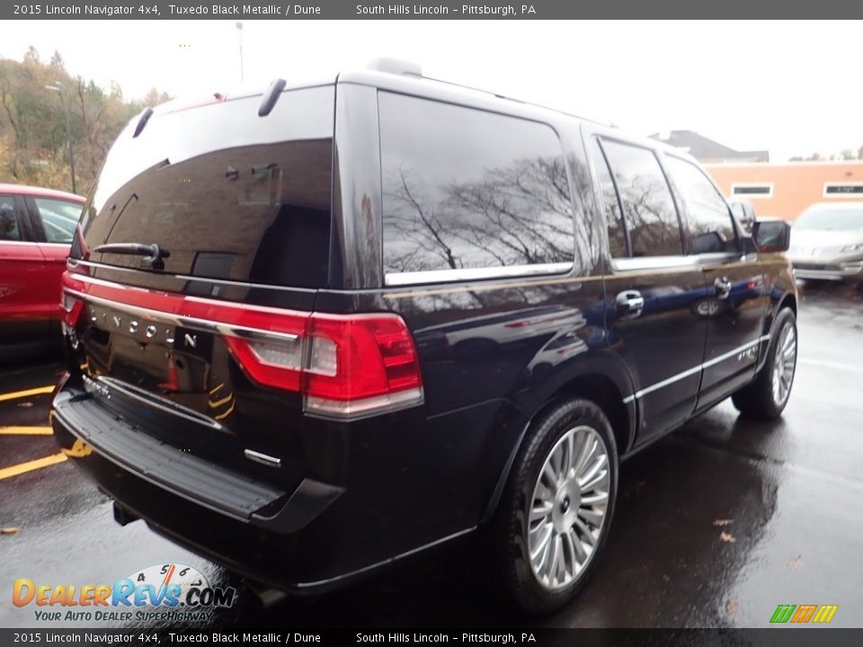 2015 Lincoln Navigator 4x4 Tuxedo Black Metallic / Dune Photo #4