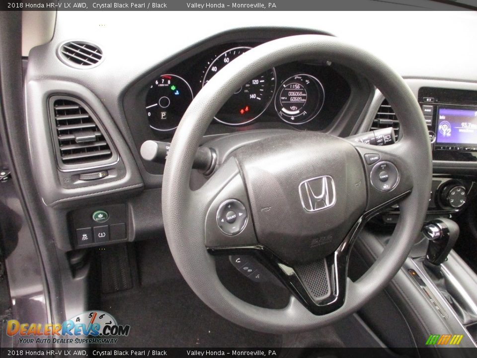 2018 Honda HR-V LX AWD Crystal Black Pearl / Black Photo #14