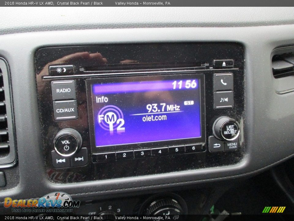 2018 Honda HR-V LX AWD Crystal Black Pearl / Black Photo #15