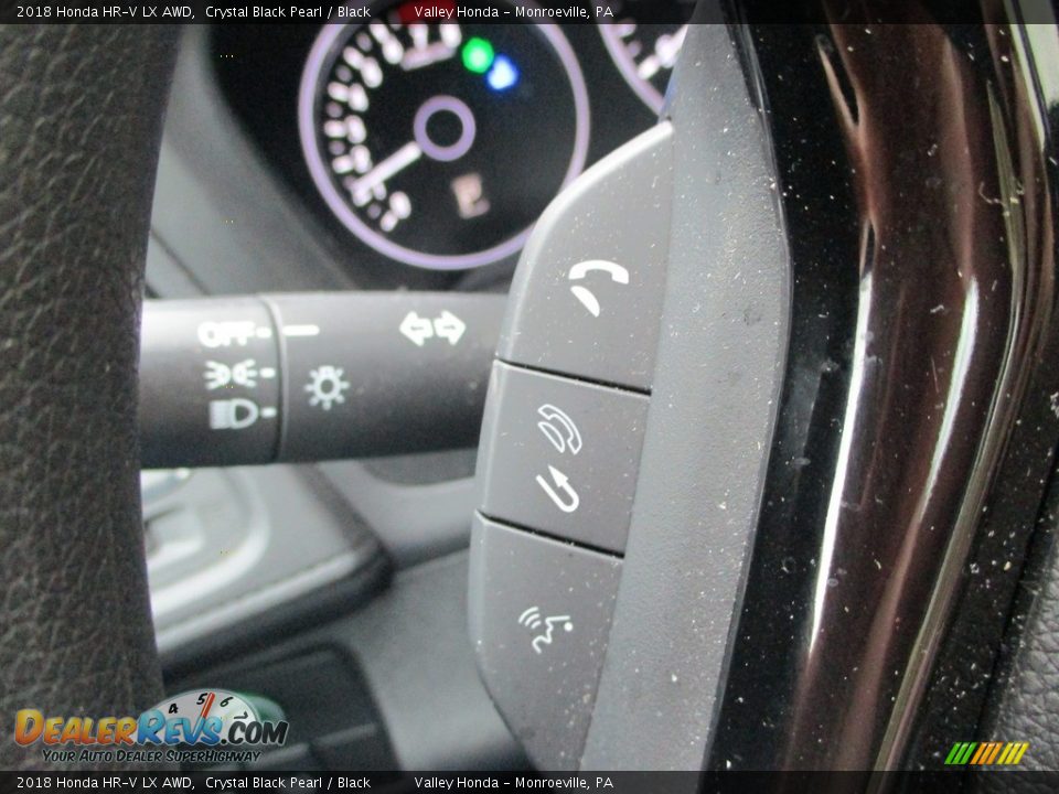 2018 Honda HR-V LX AWD Crystal Black Pearl / Black Photo #18