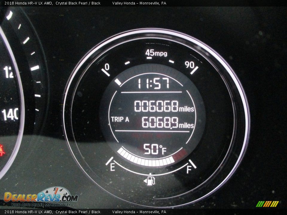 2018 Honda HR-V LX AWD Crystal Black Pearl / Black Photo #20