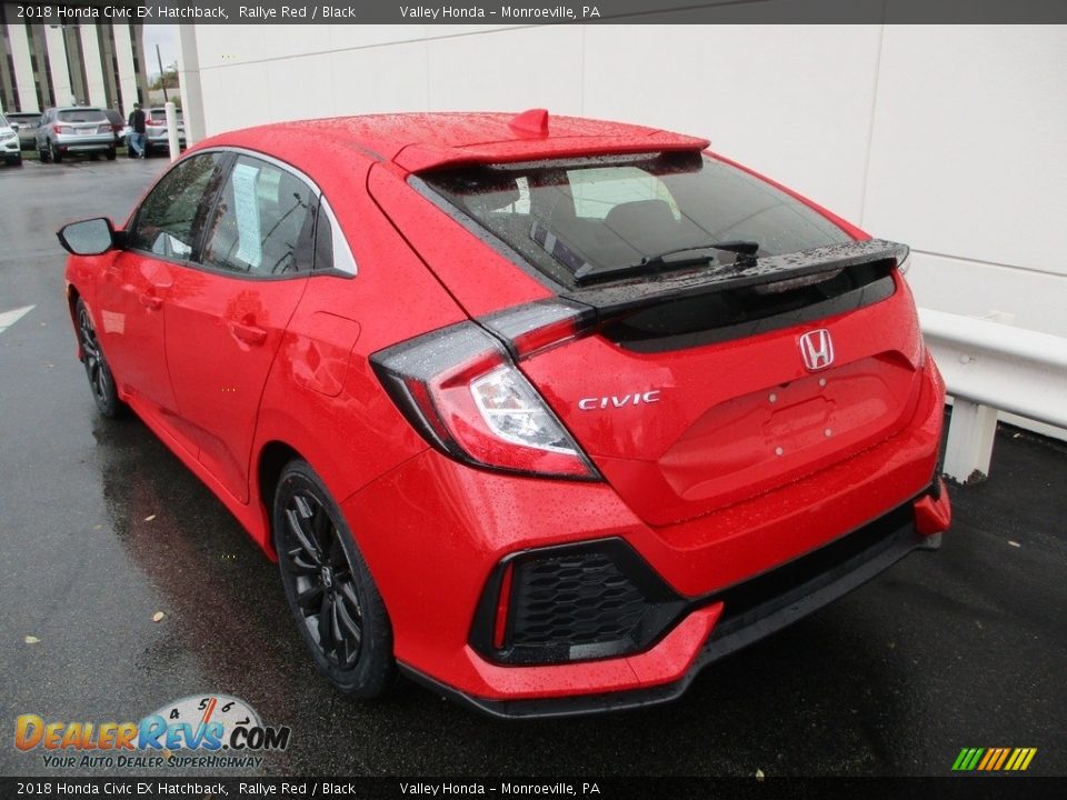 2018 Honda Civic EX Hatchback Rallye Red / Black Photo #3