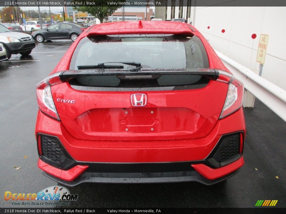 2018 Honda Civic EX Hatchback Rallye Red / Black Photo #4