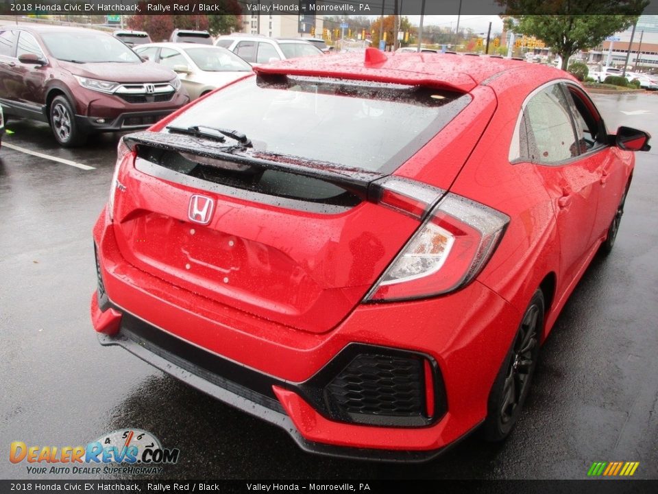 2018 Honda Civic EX Hatchback Rallye Red / Black Photo #5