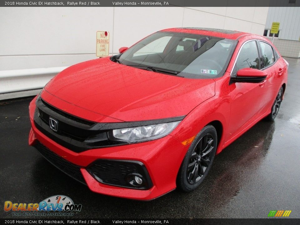 2018 Honda Civic EX Hatchback Rallye Red / Black Photo #9