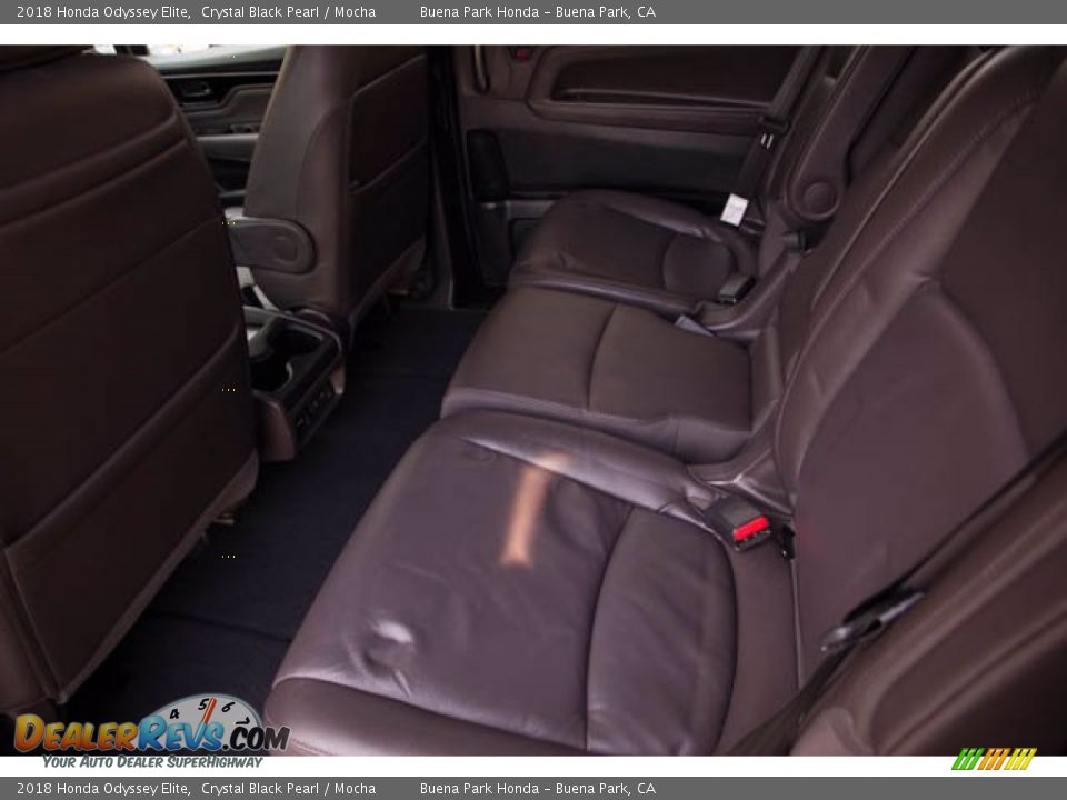 2018 Honda Odyssey Elite Crystal Black Pearl / Mocha Photo #4