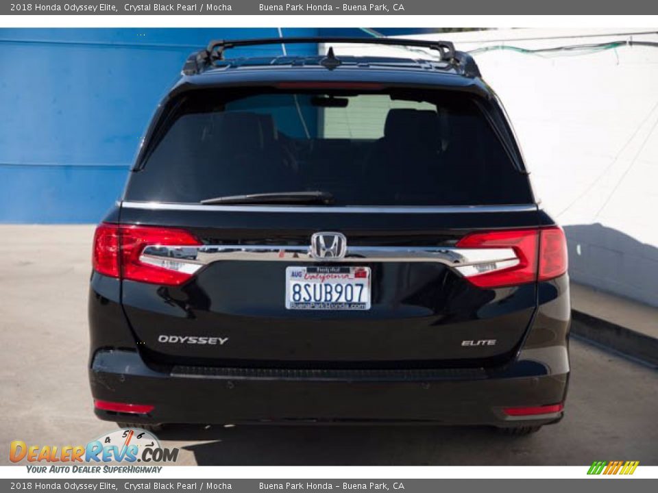 2018 Honda Odyssey Elite Crystal Black Pearl / Mocha Photo #9