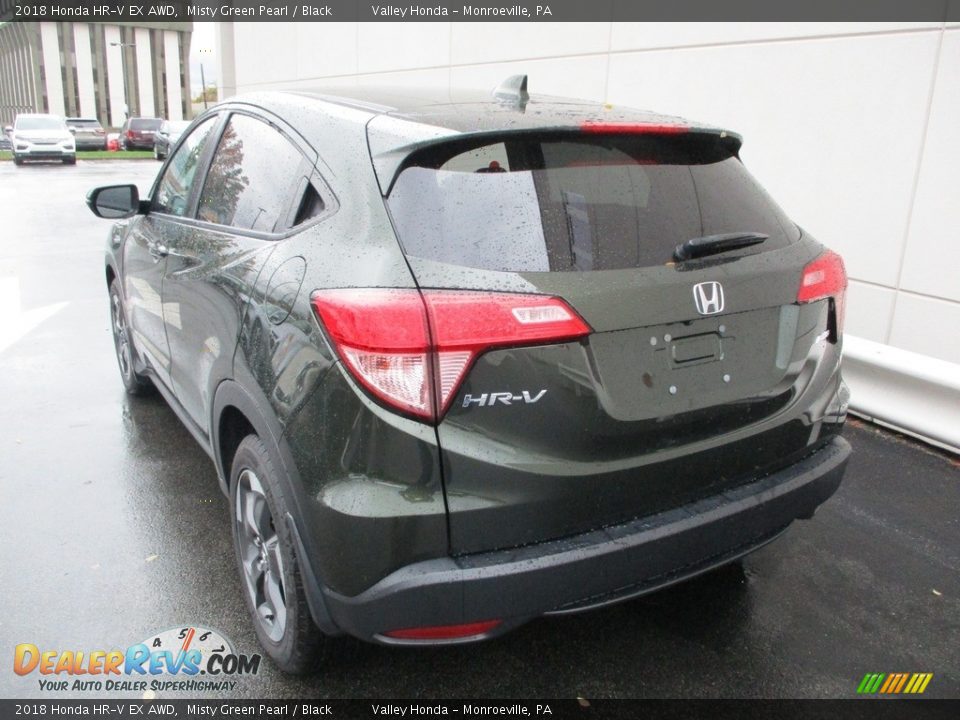 2018 Honda HR-V EX AWD Misty Green Pearl / Black Photo #3