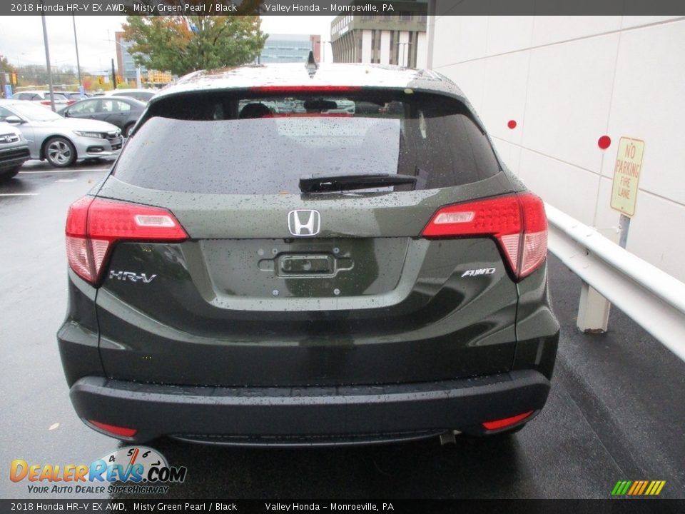 2018 Honda HR-V EX AWD Misty Green Pearl / Black Photo #4