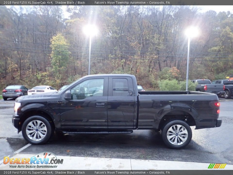 2018 Ford F150 XL SuperCab 4x4 Shadow Black / Black Photo #5