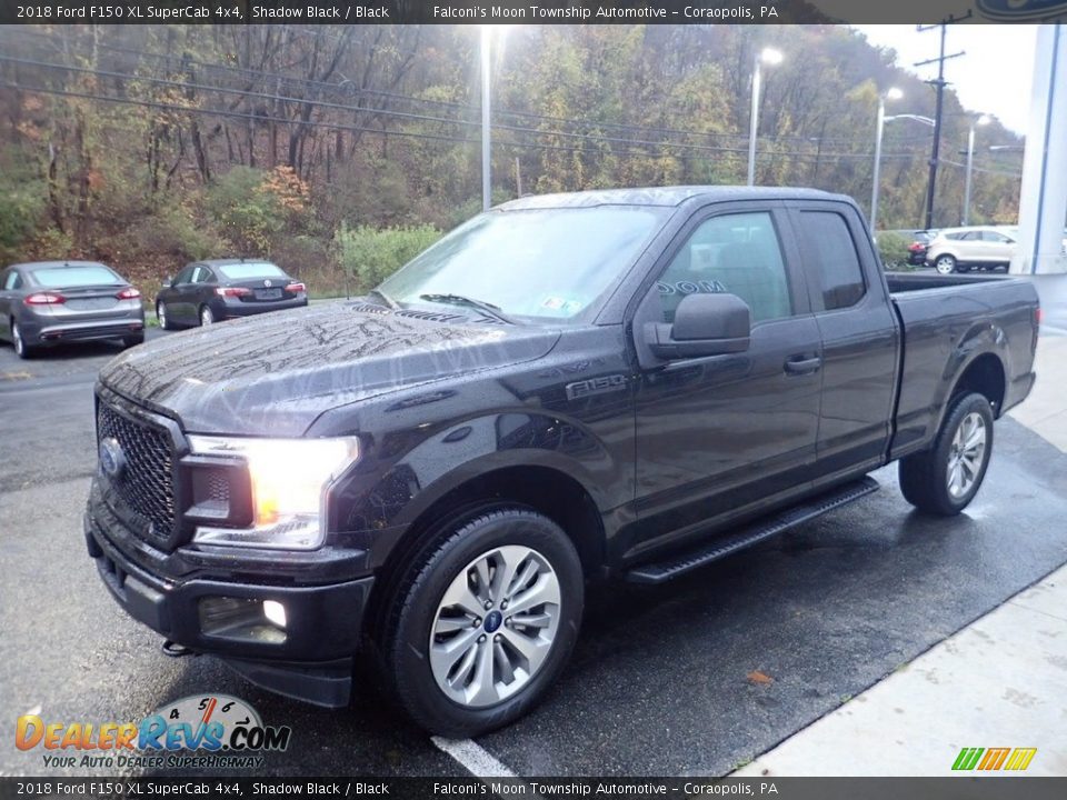 2018 Ford F150 XL SuperCab 4x4 Shadow Black / Black Photo #6