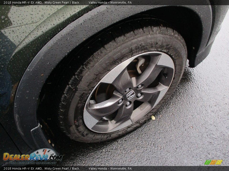 2018 Honda HR-V EX AWD Misty Green Pearl / Black Photo #7