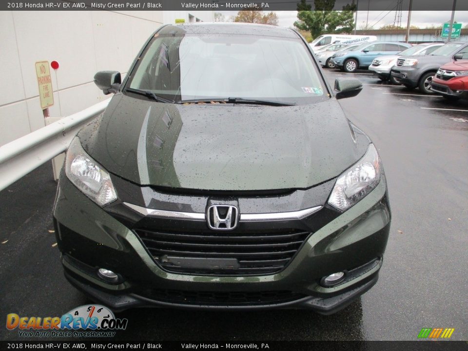 2018 Honda HR-V EX AWD Misty Green Pearl / Black Photo #9